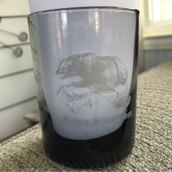 U OF M Michigan Wolverines rocks glasses set of 8 - Picture 6 of 8